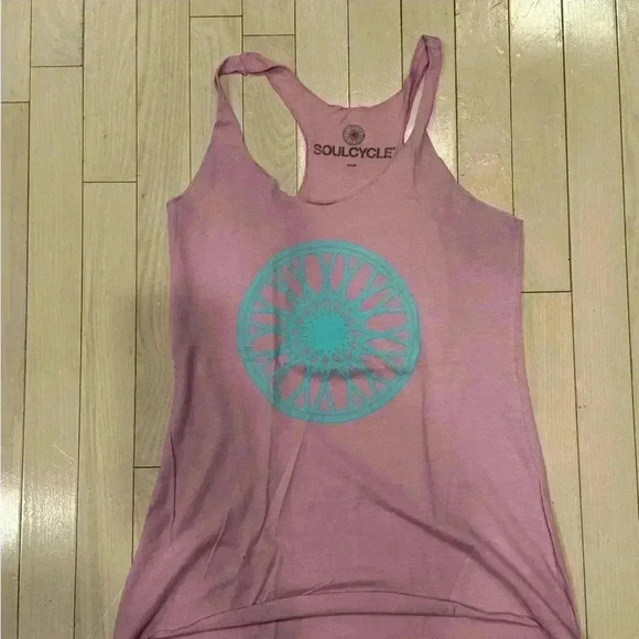 soulcycle Tops - Light pink soul cycle tank size small